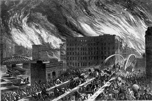 After the ICOC Fire Chicago fire by John R Chapin in Harpers Weekly